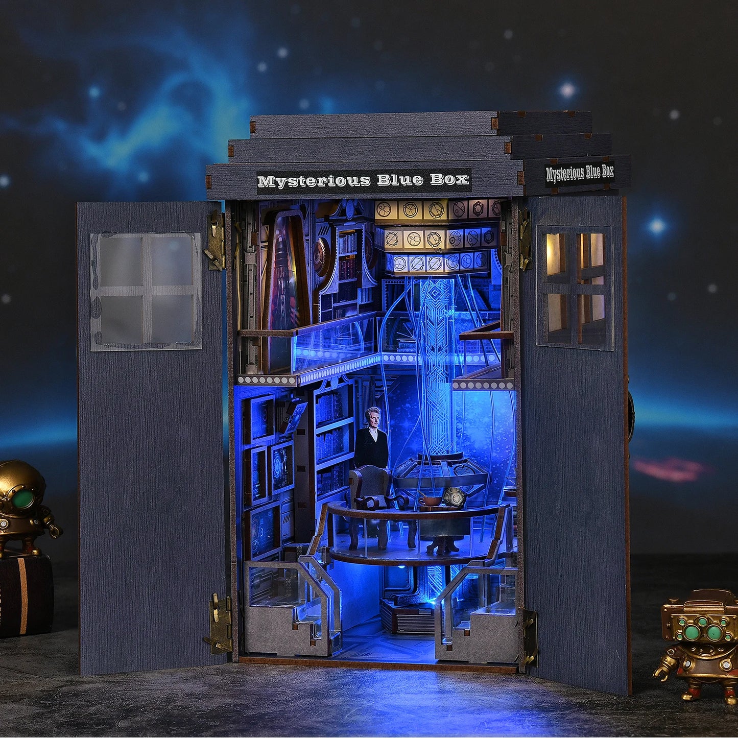 Mysterious Blue Box — Book Nook Kit