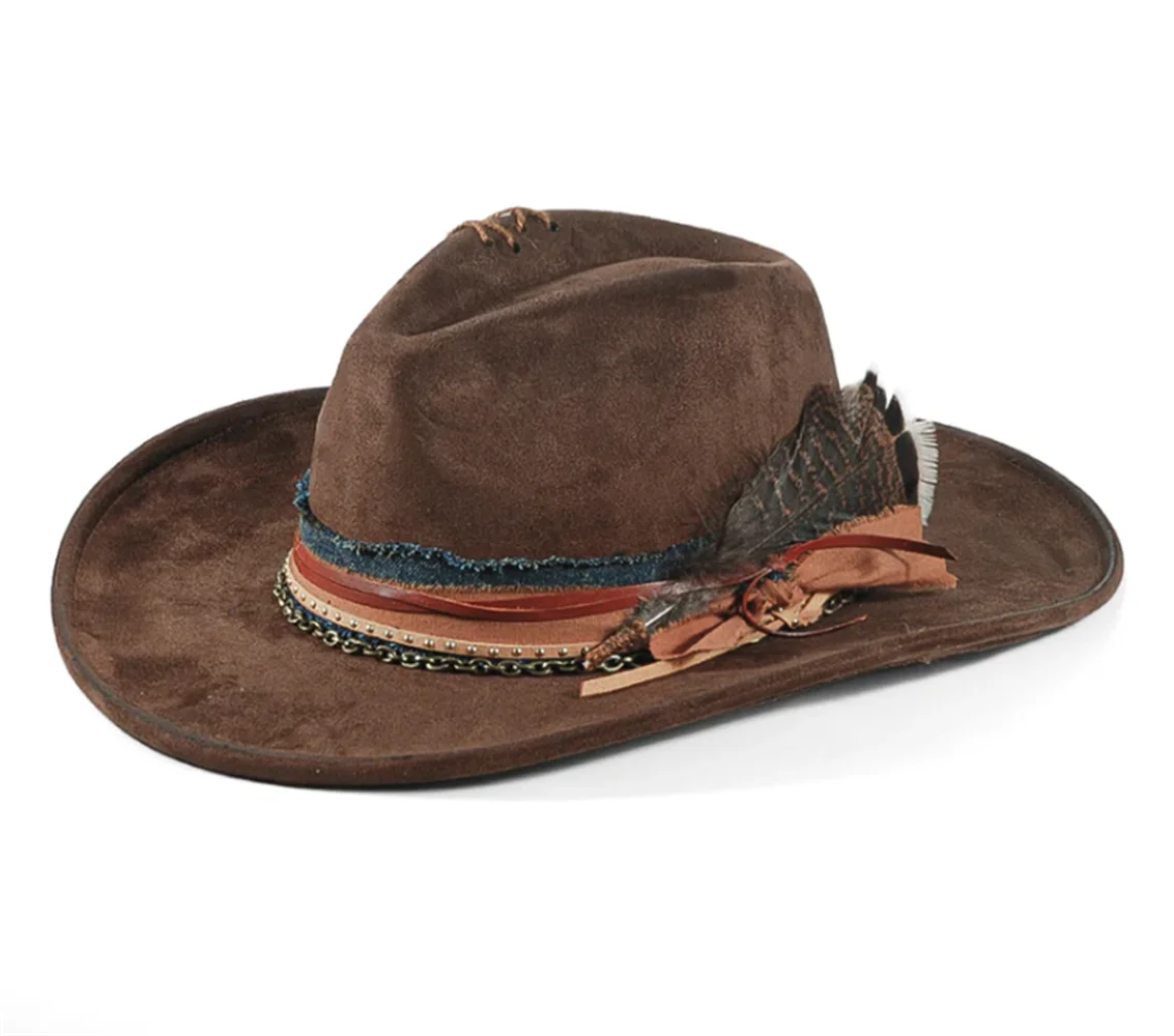 Handmade Suede Fedora Hat — Vintage Jazz