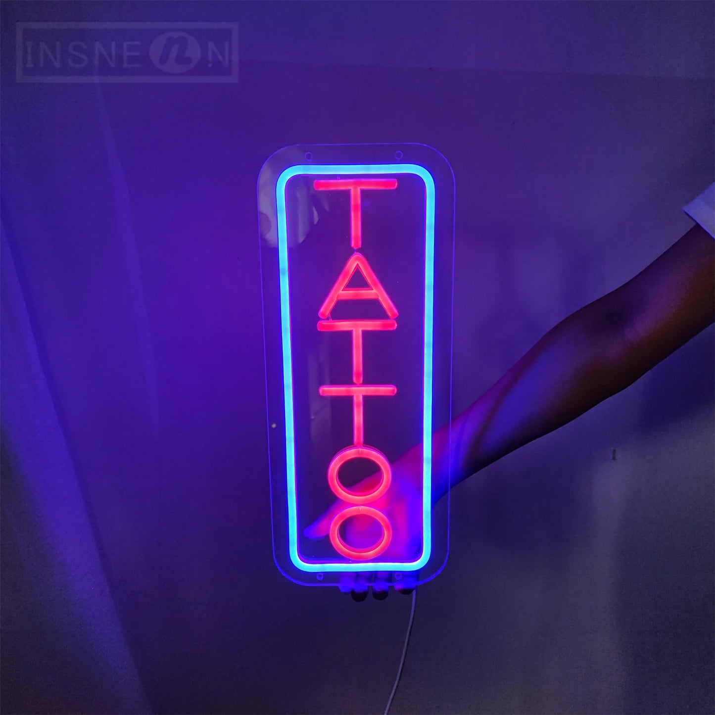 Neon Vibe: LED Tattoo Art Wall Light Decor