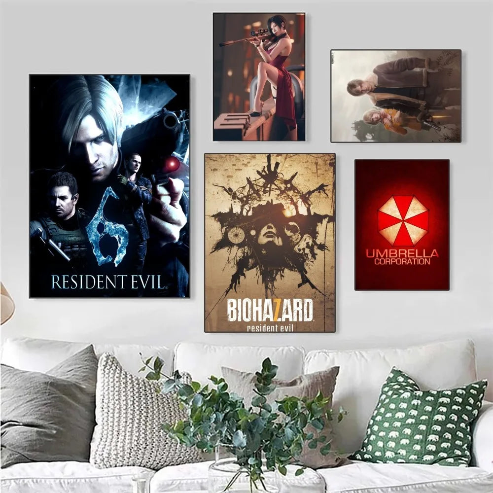 Resident Evil Vintage Poster Wall Art