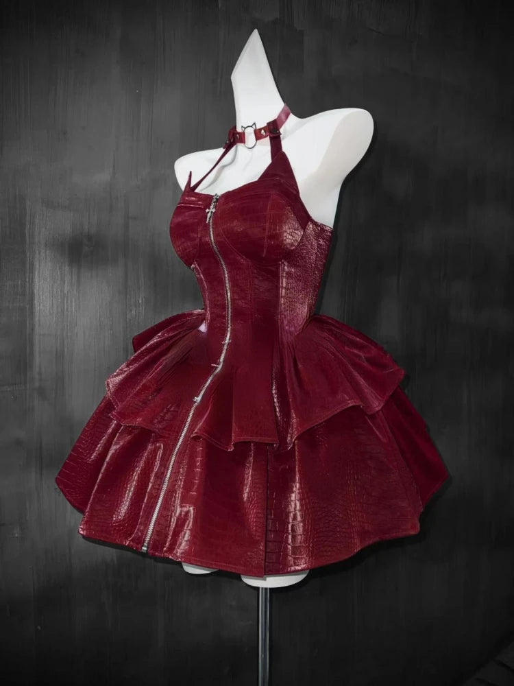 Vintage Y2K Halter Dress & Crop Jacket Set