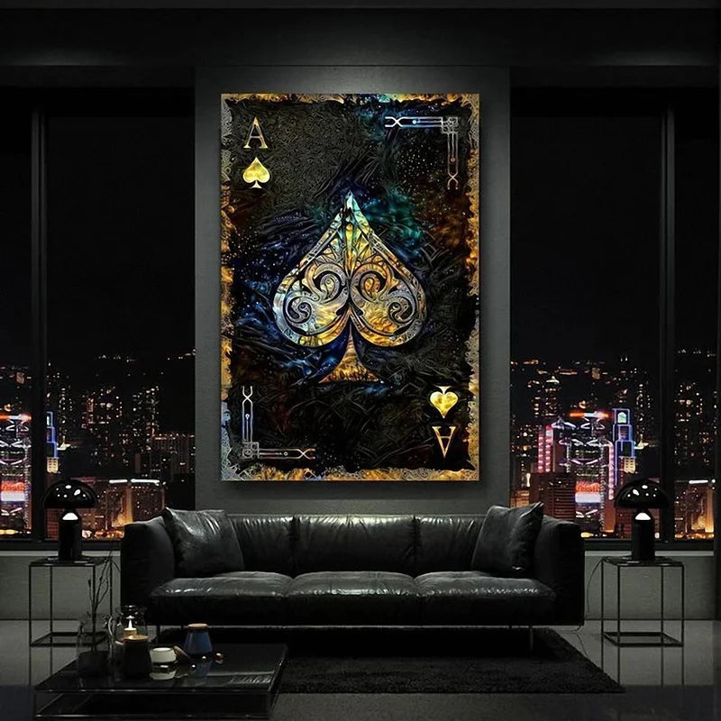 Royal Card Canvas Art: Poker Wall Decor