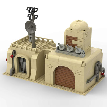 MOC Desert Radar Base City Architecture Action Figures