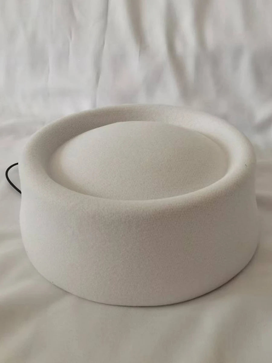 Wool Dome Beret — Hepburn Style Felt Hat