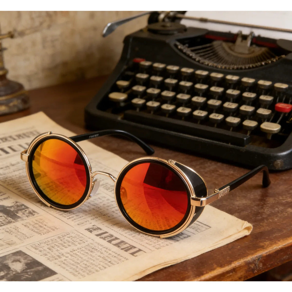 Hellsing Alucard Cosplay Glasses — Orange Sunglasses