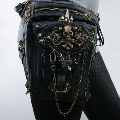 Women's Fanny Pack Steam Punk Waist Leg Hip Belt Messenger