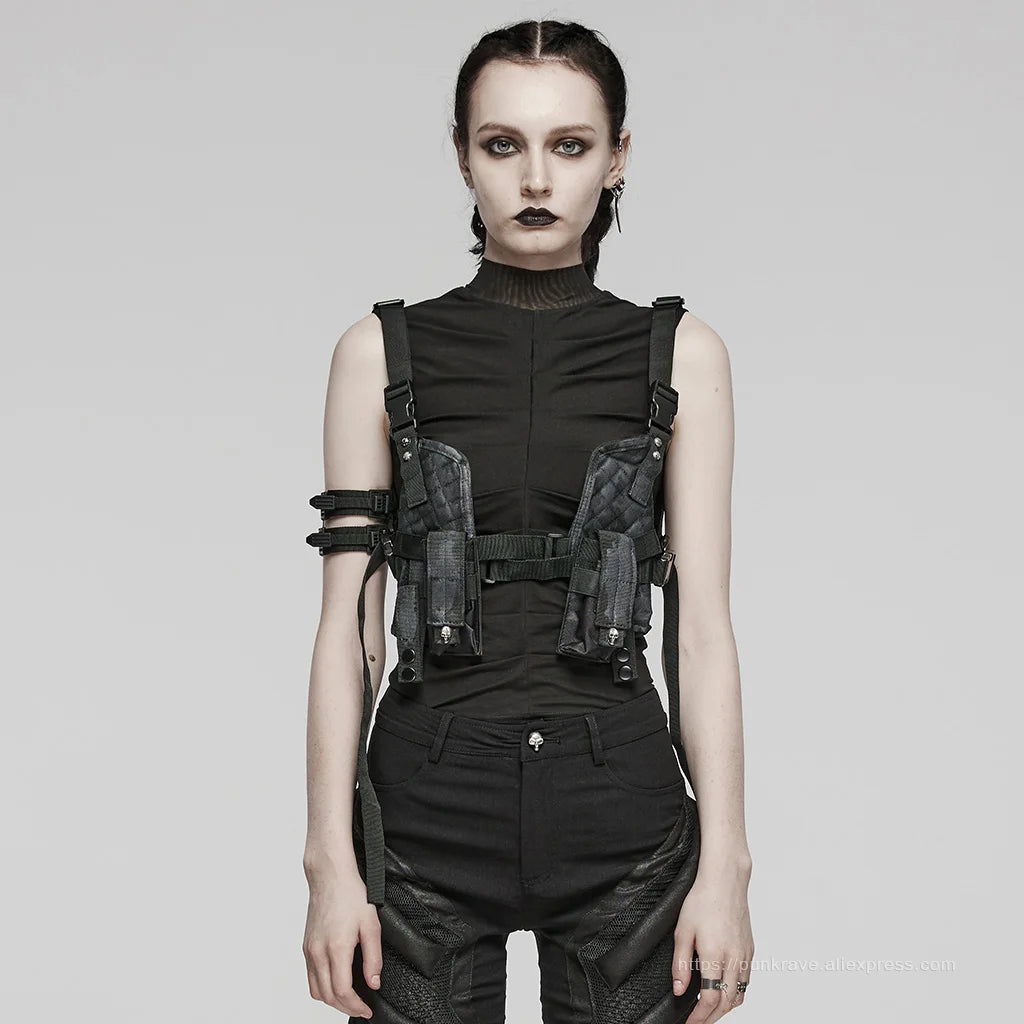 Edgy Detachable Punk Harness Mini Bags