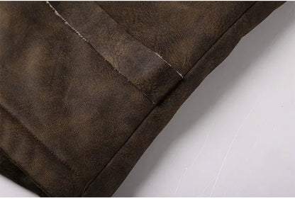 Vintage Suede Slim Fit Men's Vest