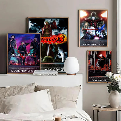 DevilS Cry Game Art - Adhesive Wall Poster