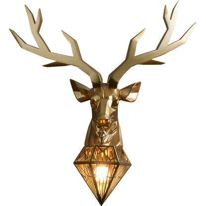 decoration lighting village silver gold Buckhorn wall light