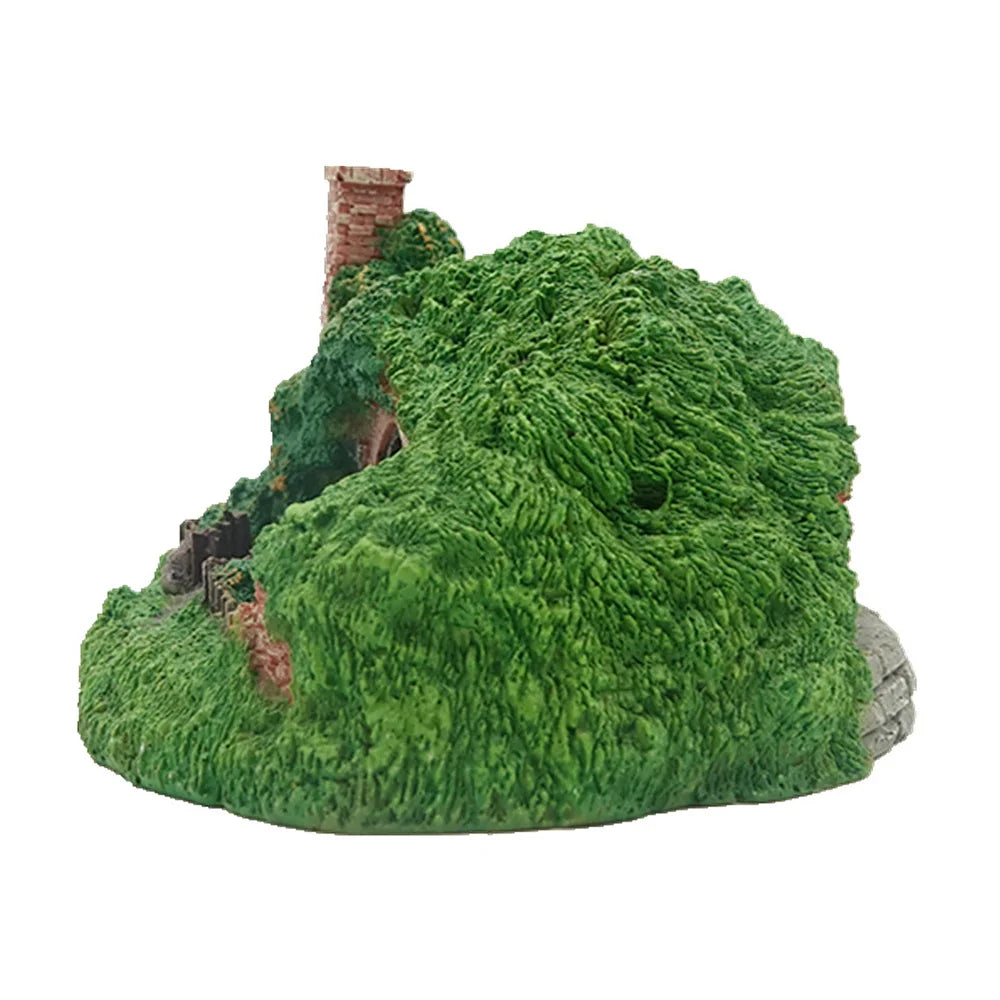 Aquarium Decoration Grass House Resin Cave