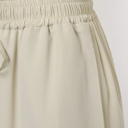 Casual Pleated Long Maxi Skirt