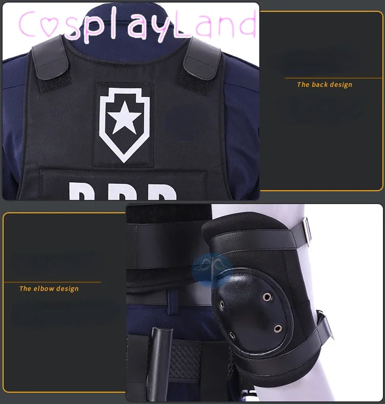 Leon Kennedy Resident 2 Cosplay Costume Set