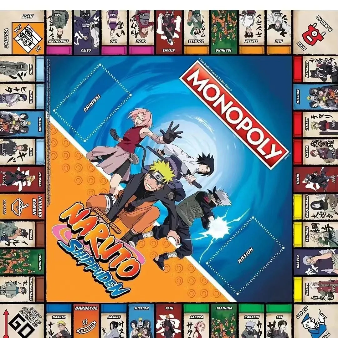 Naruto Monopoly Flight Chess Paper Card Board