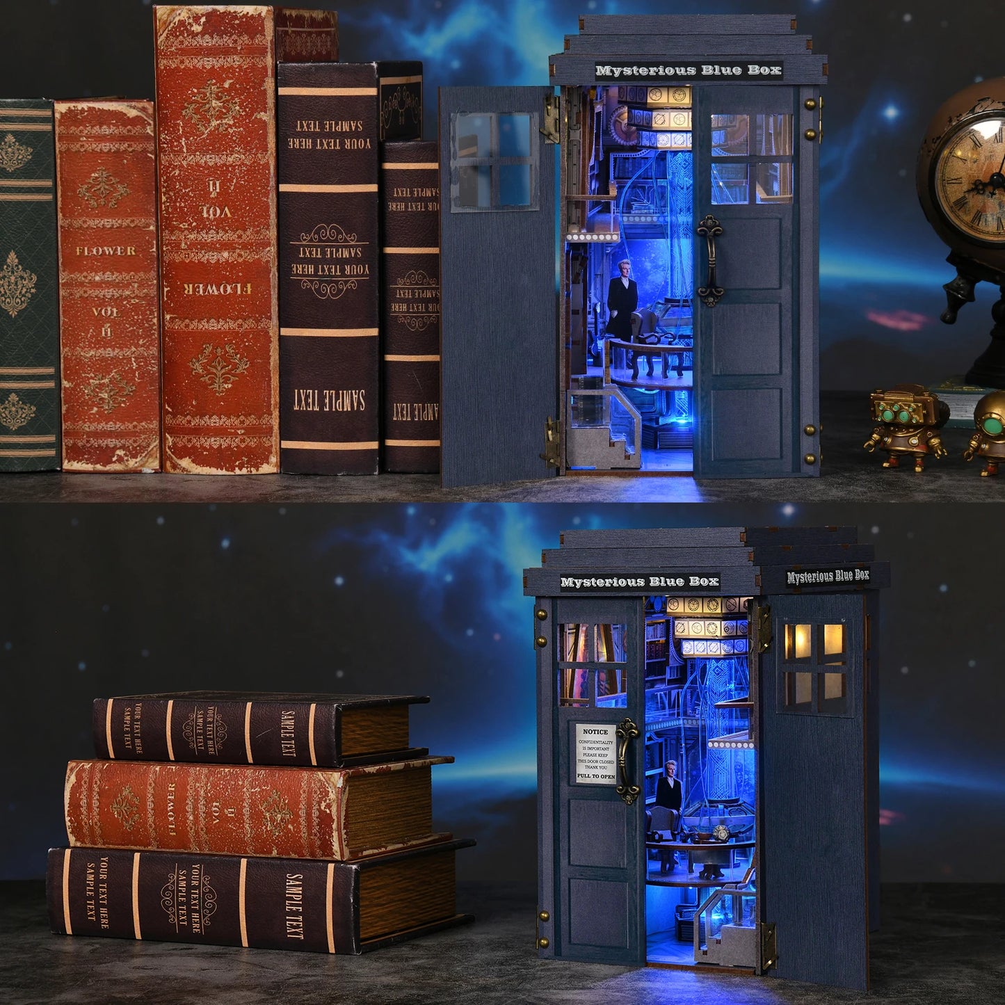 Mysterious Blue Box — Book Nook Kit