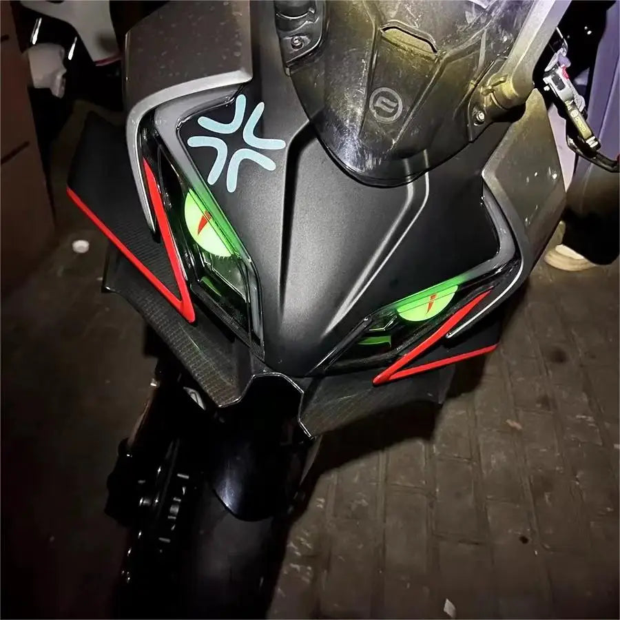 Angry Cat Eyes Reflective Helmet Stickers