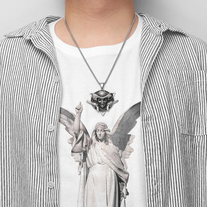 Cowboy Skull Double Gun Necklaces