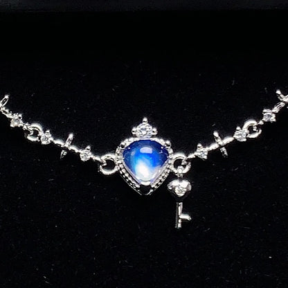 Celestial Crown Silver Moonstone Bracelet