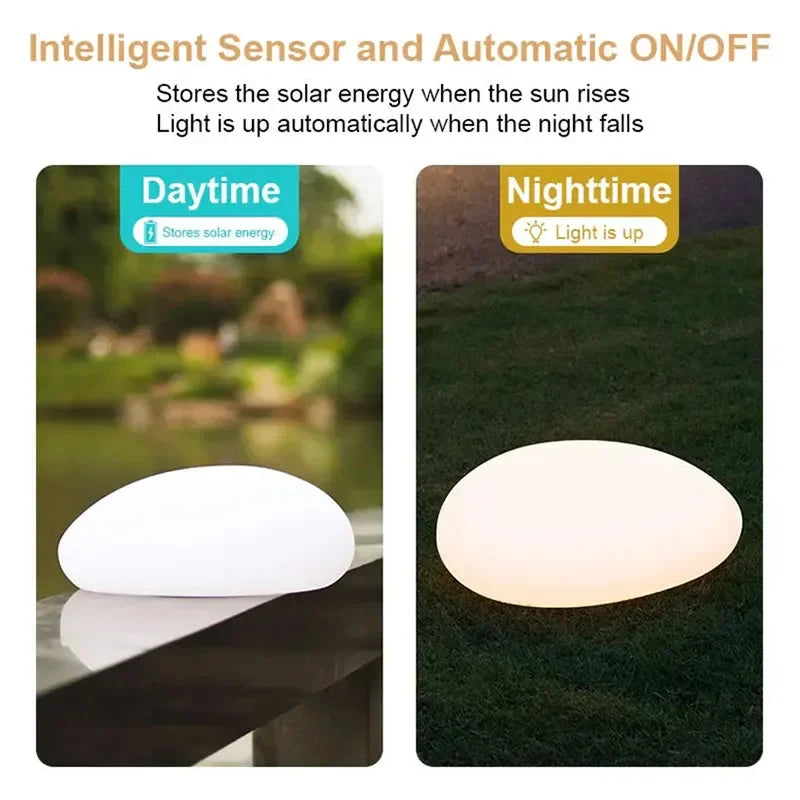 LED Lamp Solar Powered IP65 Waterproof Lighting Stone