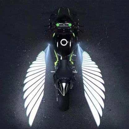 Winged Glow: Motorcycle LED Light Projectors Duo