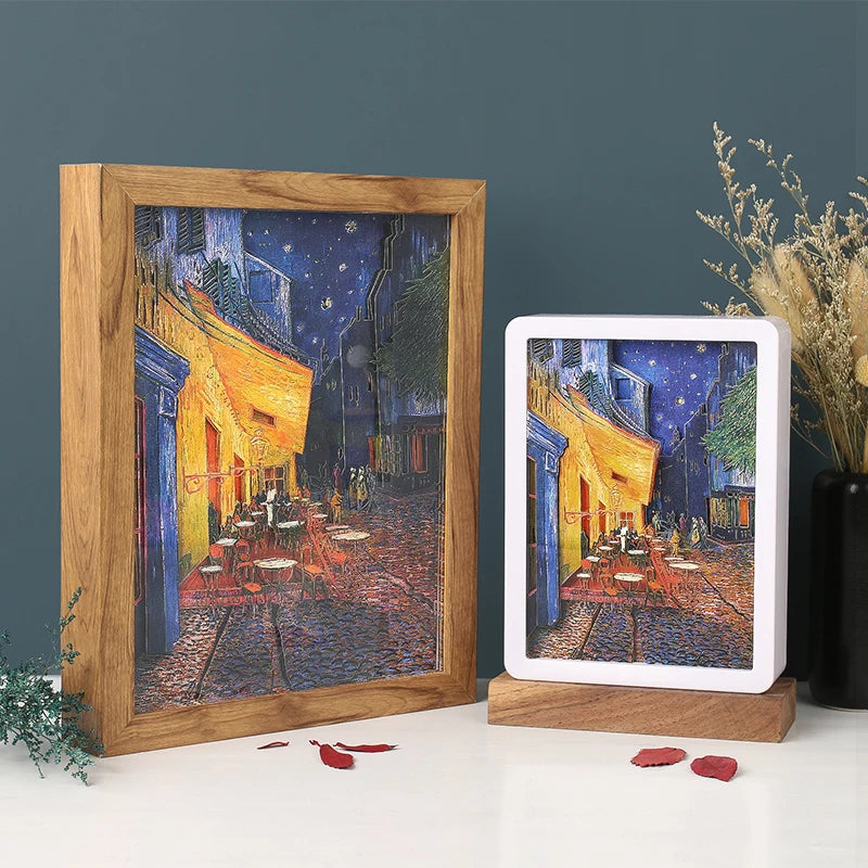 Shadow Box With Lights Van Gogh Table Lamp