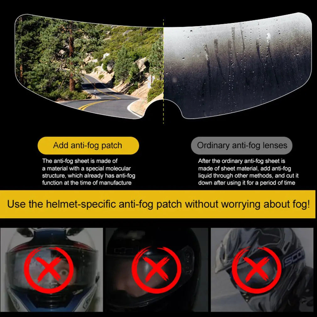 Helmet Rain Film Transparent Anti-fog Film Universal