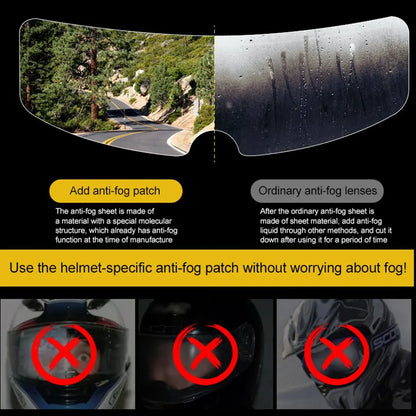 Helmet Rain Film Transparent Anti-fog Film Universal