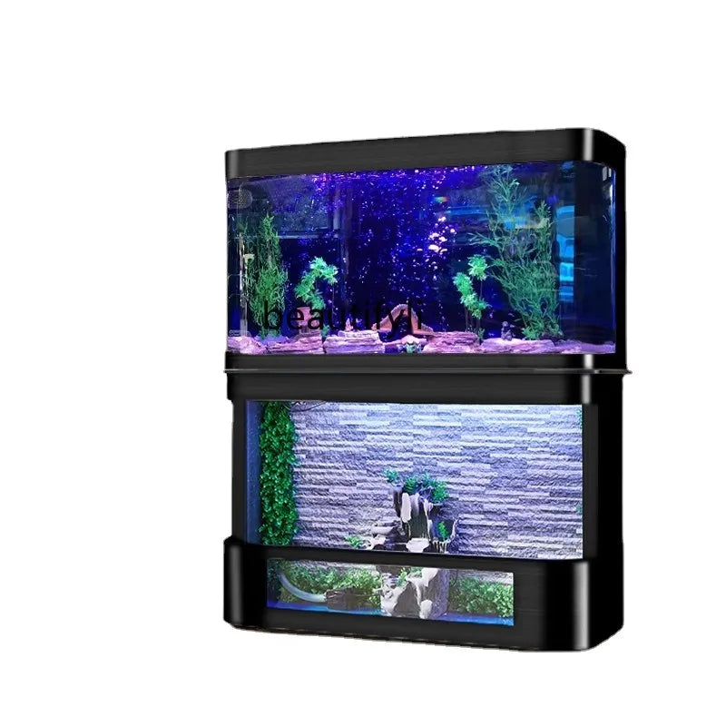 Aquarium Turtle Box Change Water Ecological Glass Landscaping