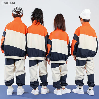 Boys Hip Hop Baseball Jacket Street Dance