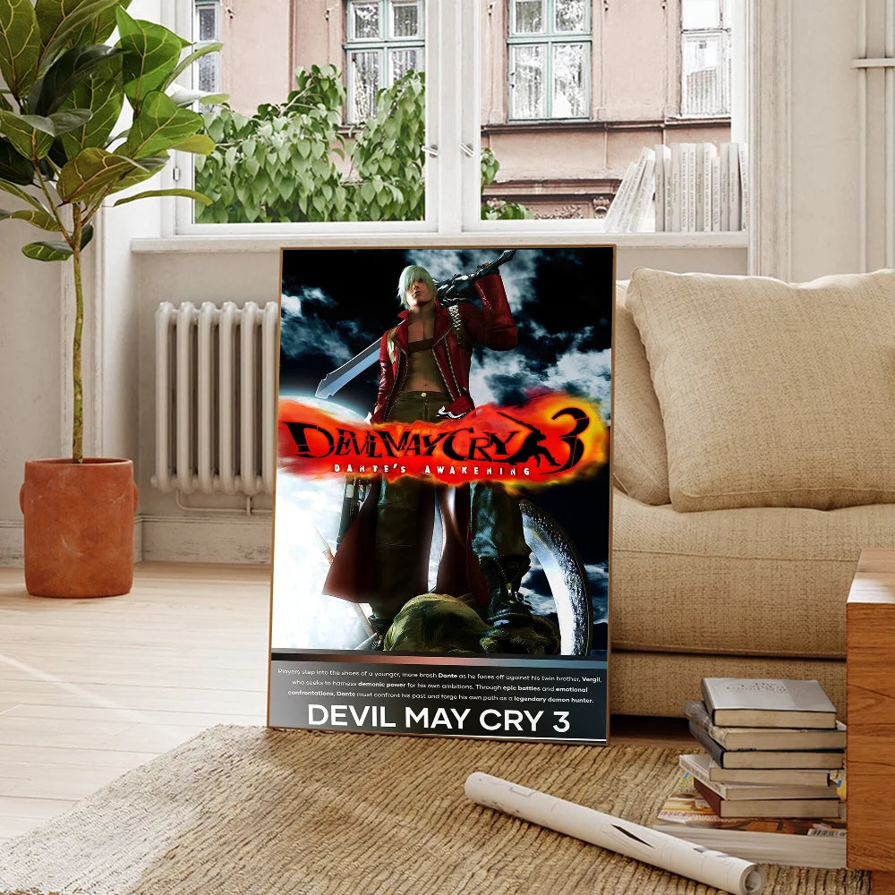 DevilS Cry Game Art - Adhesive Wall Poster