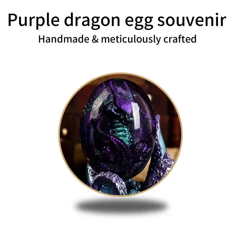 Resin Purple Lava Dragon Egg Purple Octopus