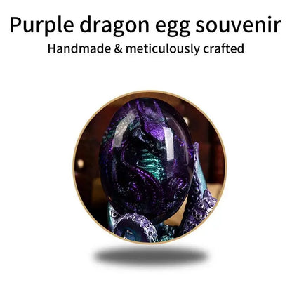 Resin Purple Lava Dragon Egg Purple Octopus