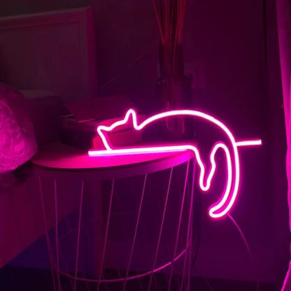 Cat Neon Wall Signs Neon Decorative