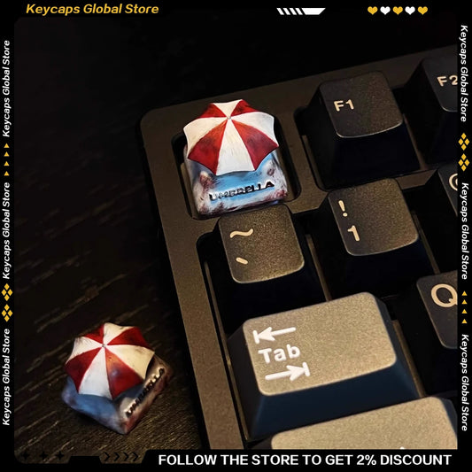Umbrella Corp Keycap — Resident Evil Biohazard · Mechanical Keyboard