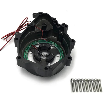 Yamaha R6 LED Engine Stator Cover - Black Billet