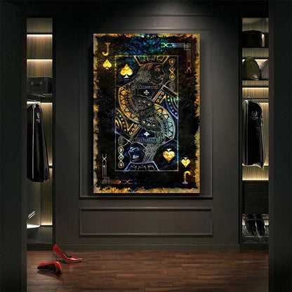 Royal Card Canvas Art: Poker Wall Decor