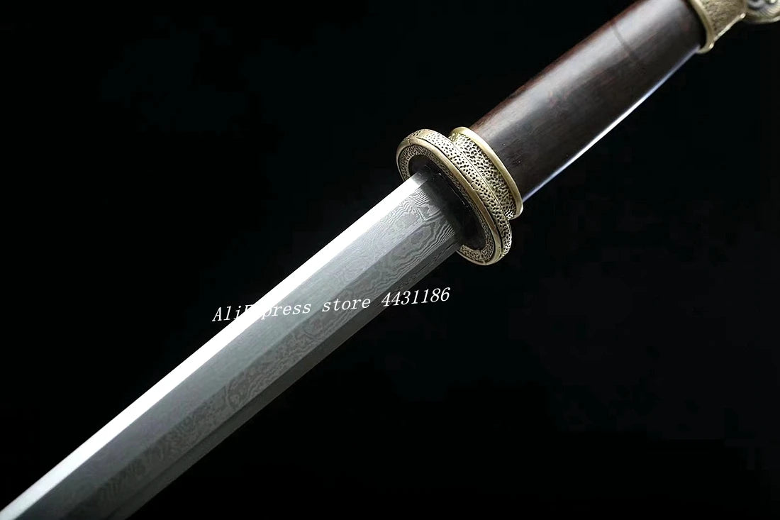 Dragon Jian: Handmade Damascus Blade Kung Fu Sword