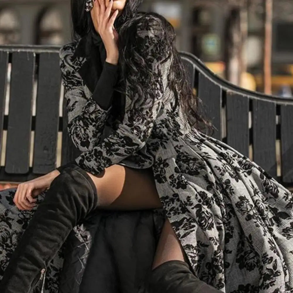 Enchanting Floral Lace A-Line Vintage Dress
