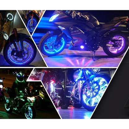 MotoGlow Hub Light - Colorful LED Wheel Lamp