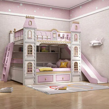 upper and lower beds two-story princess dream castle