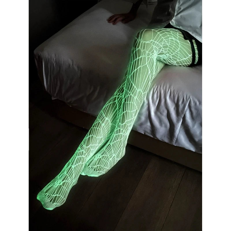 Women Glow in the Dark Jumpsuit Stockings