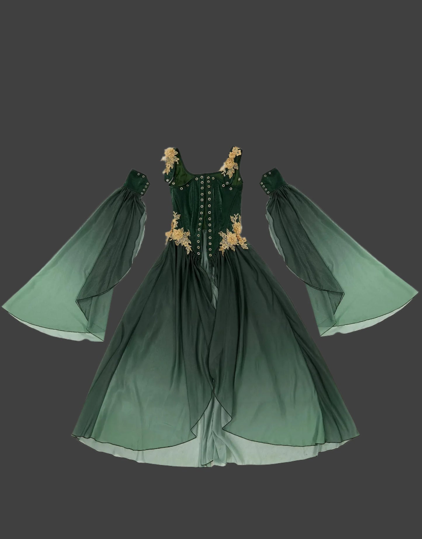 Meowcos Enchanted Green Elf Dress