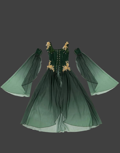 Meowcos Enchanted Green Elf Dress