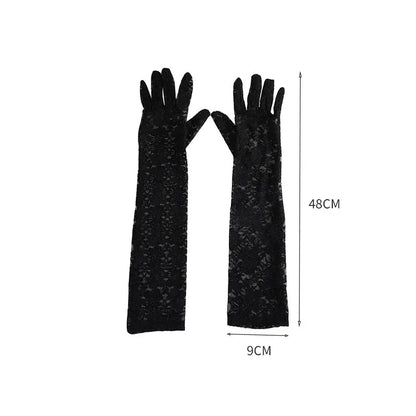 Summer Elegant Women Long Driving Gloves