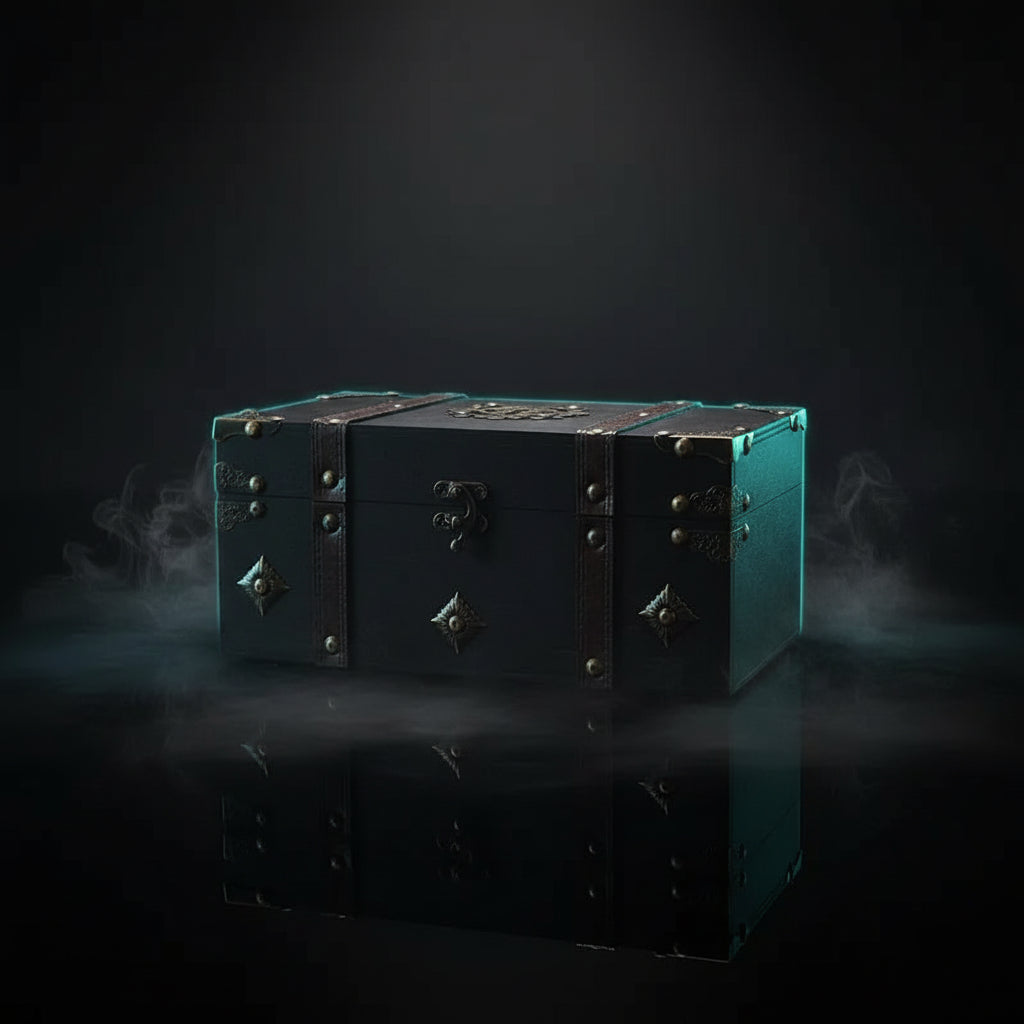 Wooden Pirate Treasure Chest — Retro Jewelry Box