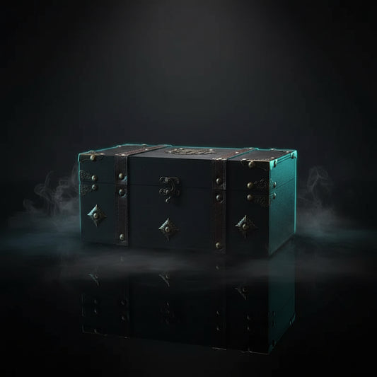 Wooden Pirate Treasure Chest — Retro Jewelry Box
