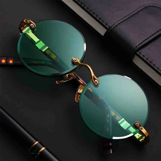 Rimless Round Sunglasses