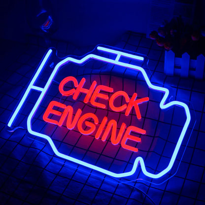 Check Engine Neon Sign Led Light