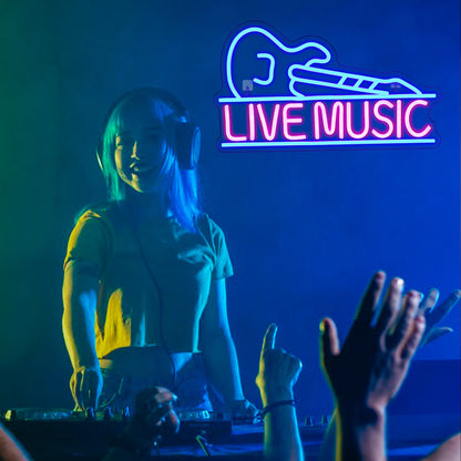 Electric Rock Vibes: LED Neon Art Sign