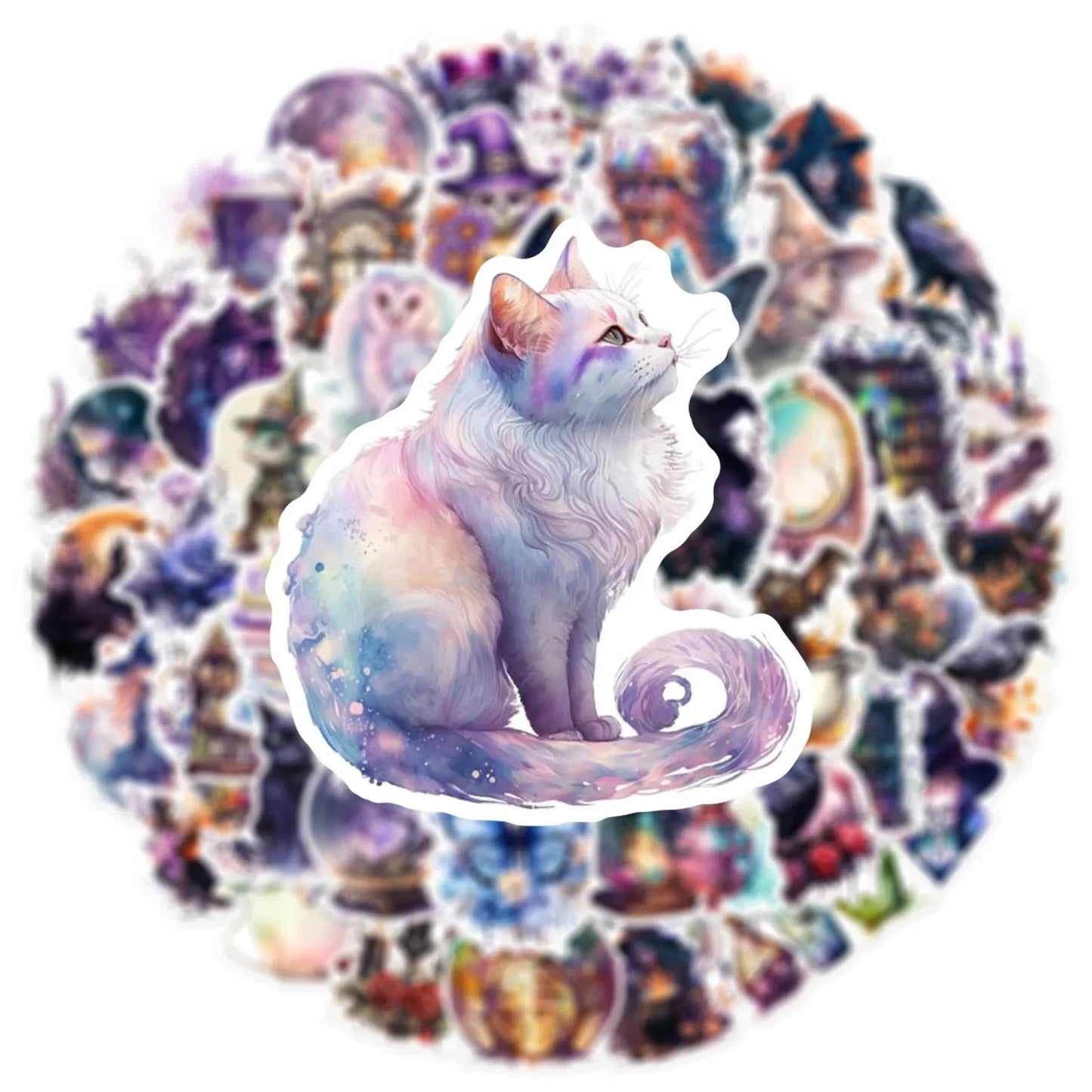 10/50pcs Cool Magic Witch Waterproof Sticker